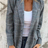 Ellen™ Elegante Geruite Blazer voor Dames