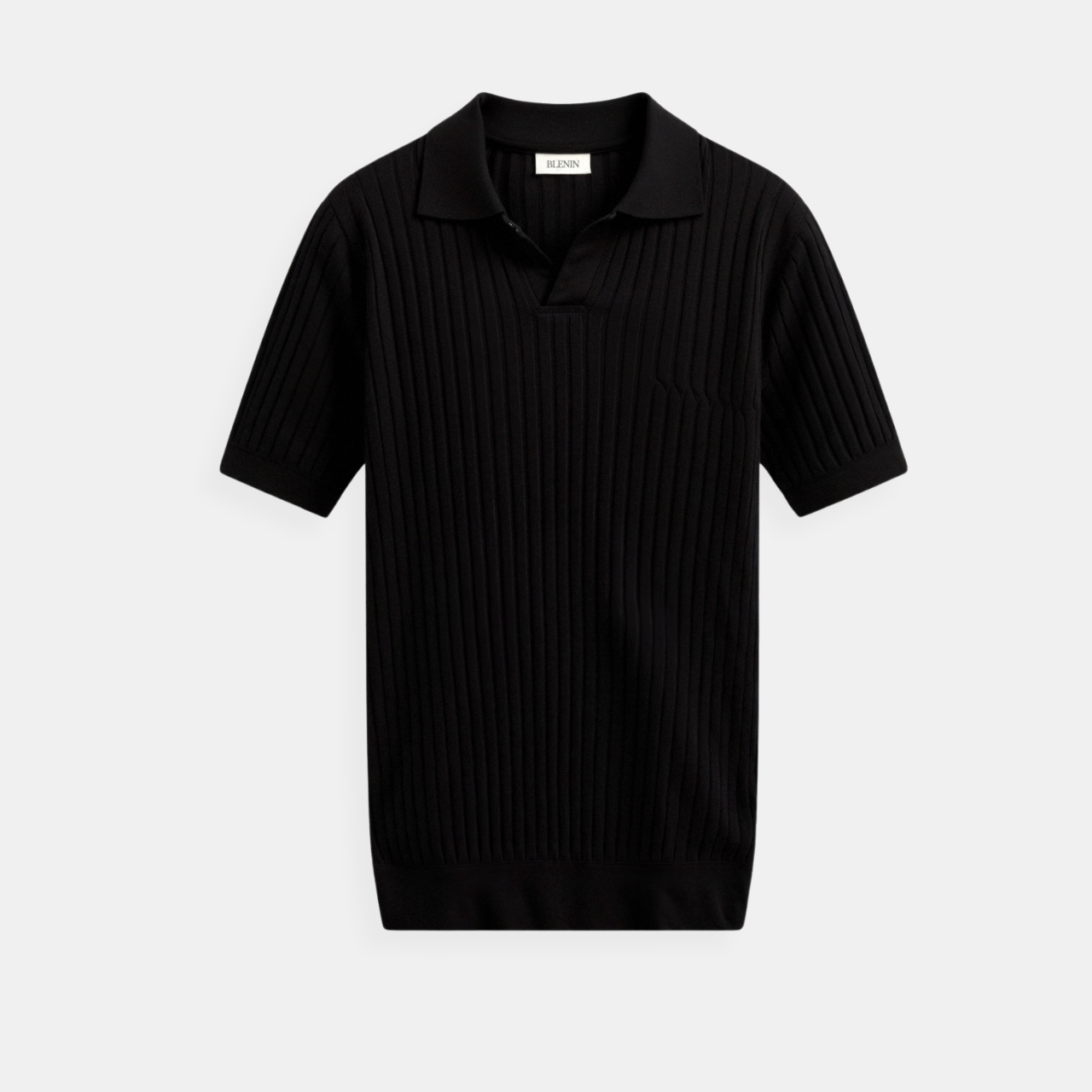 Geribd Heren Poloshirt met Korte Mouwen – Elegant & Tijdloos