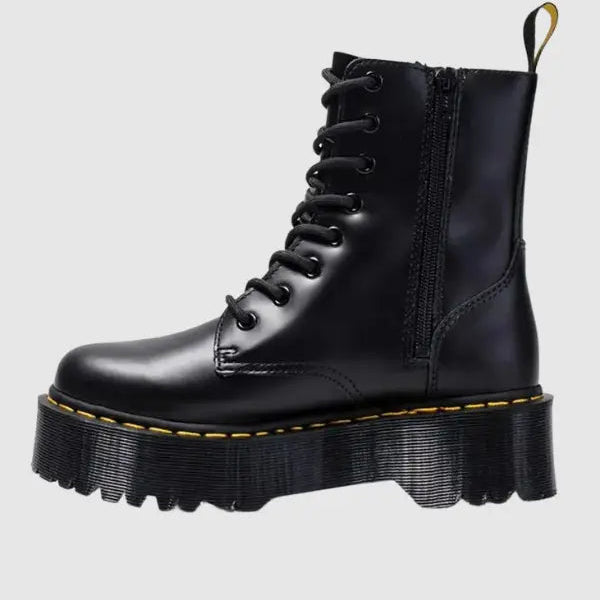 Ella | Elegante Plateauboots van Leer – Stijlvolle Schoenen met Comfort
