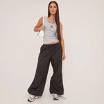 Lina | Geribbelde Tanktop met Borduring