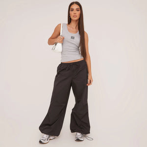 Lina | Geribbelde Tanktop met Borduring