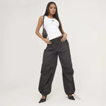 Lina | Geribbelde Tanktop met Borduring