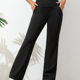 Lara Comfortabele Yogabroek – Elastische Dames Flared Broek voor Yoga & Casual