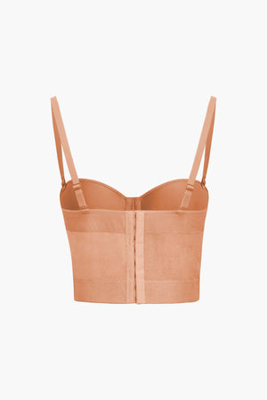 Ida | Figuuraccentuerende Bustier-top met Beugelcups en Transparante Mesh-Structuur