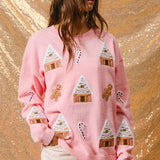 Jocelyn | Vrouwen Winter Kerst Crew Neck Sweater