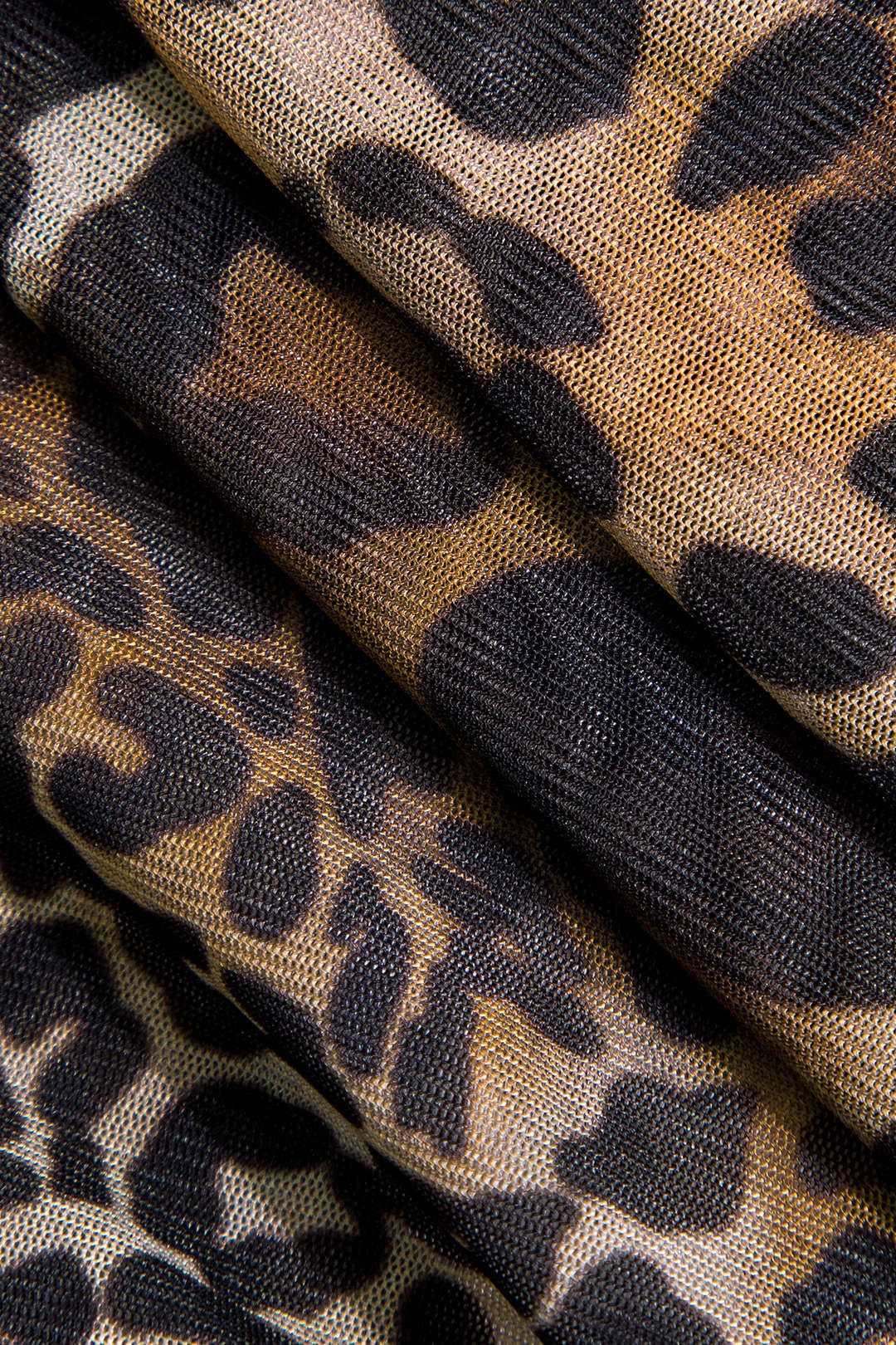 Savanna | Wilde Leopard-Minikleed met Ruches – Verleidelijk Dierenprint