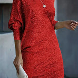 Dames Cocktailjurk met Pailletten | Elegante Feestjurk voor Avond & Bruiloft