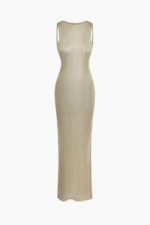 Lisa | Glamoureuze Rugloze Maxi-Jurk – Elegantie ontmoet Verleiding