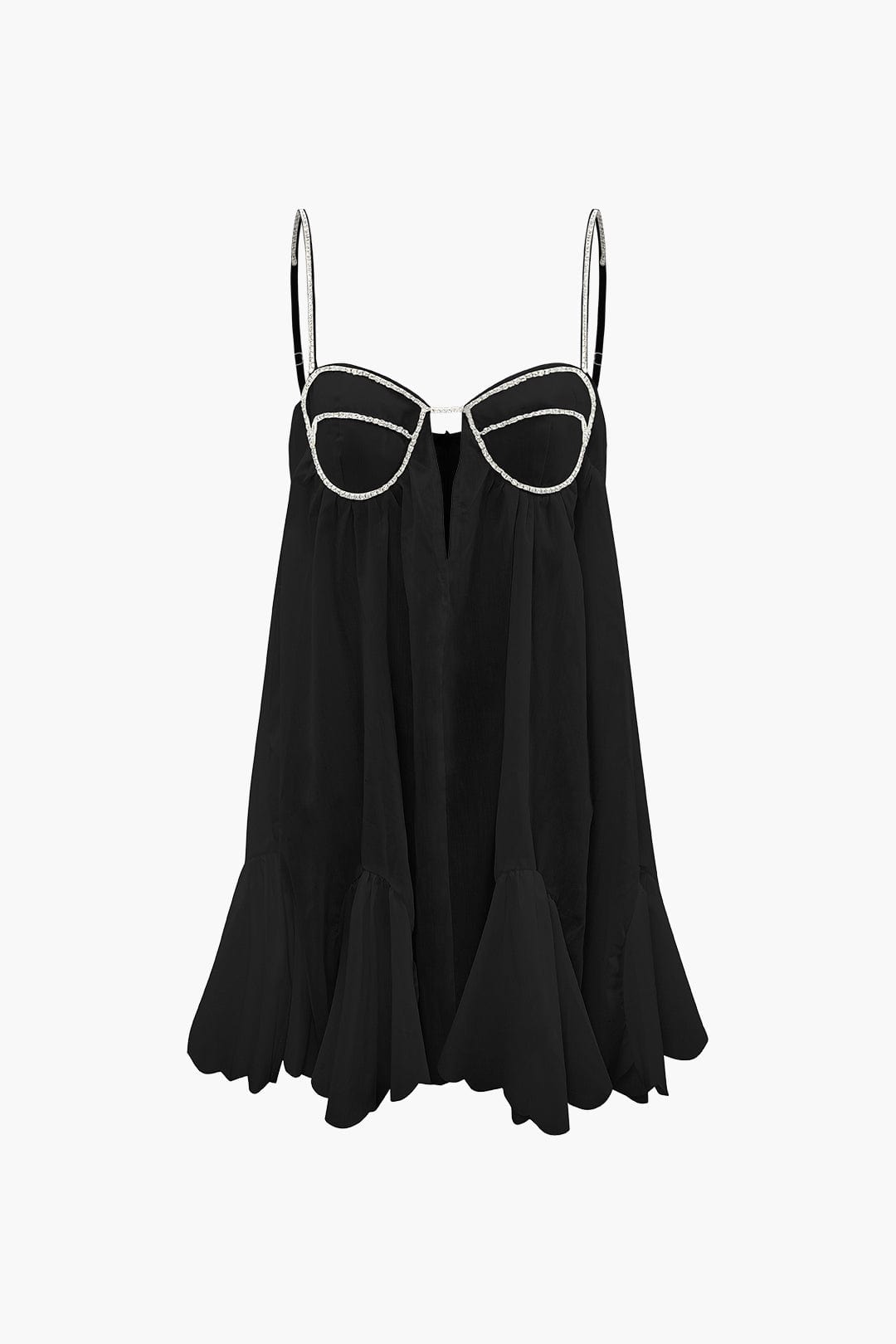 Sophia | Glamoureus Mini-jurk met Kristalbandjes – Vrouwelijk & stijlvol voor speciale gelegenheden
