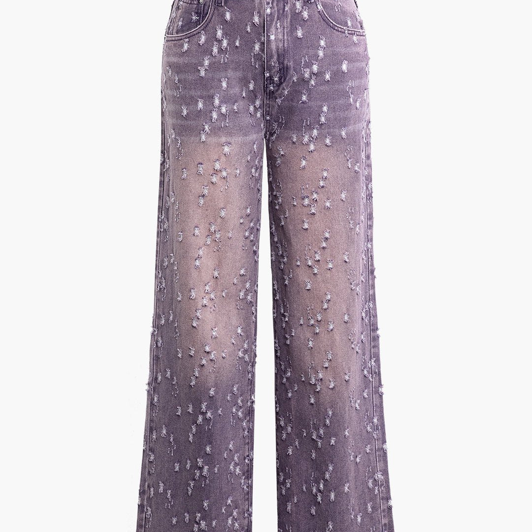 Karoline | Gewassen Wide-Leg-Jeans