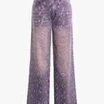 Karoline | Gewassen Wide-Leg-Jeans