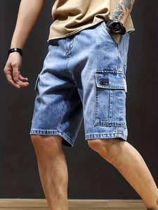 Giel™ Heren Denim Cargo Shorts