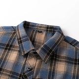 Heren Geruit Overshirt met Knoopsluiting