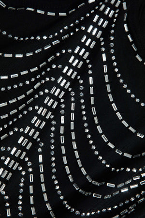 Celeste | Strass-verziend Mesh-Minikleed – Glitterende glamour voor onvergetelijke nachten