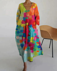 Margot™ Kleurrijke Boho Maxi Jurk