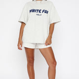 Offstage Oversized T-shirt Mineral Grijs – Relaxed, Comfortabel en Tijdloos Stijlvol