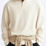 Beige pullover met polokraag – Casual stijl met elegantie