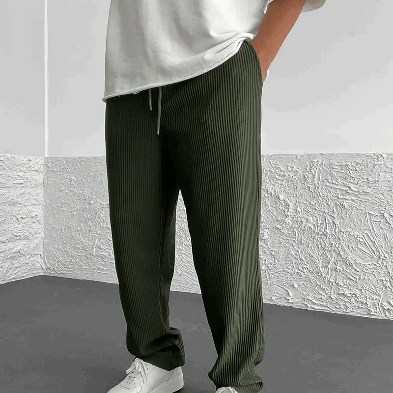 Ribbed Relaxed Fit Trousers
