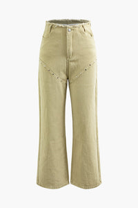 Paulina | Trendy Cord-Hose met Wijde Pijpen