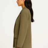 Elegante Blazer met Dubbele Knopen en Getailleerde Pasvorm
