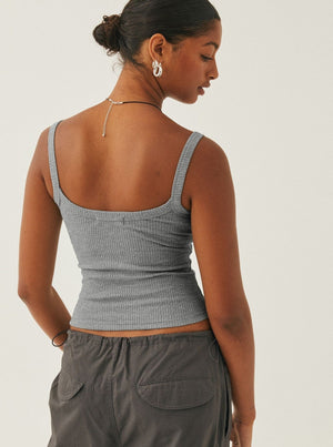 Anke | Casual geribbeld tanktop met ronde hals