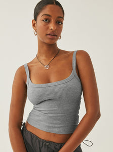 Anke | Casual geribbeld tanktop met ronde hals