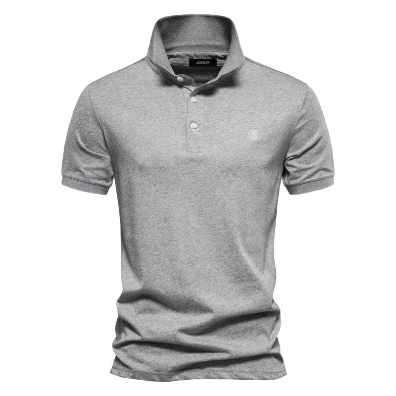 James | Tijdloos, smal gesneden herenpoloshirt