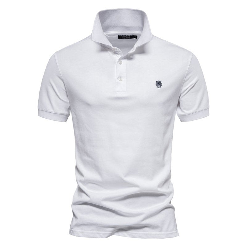 James | Tijdloos, smal gesneden herenpoloshirt