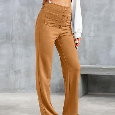ComfortRise elastische casual broek – hoge taille & rekbaar design