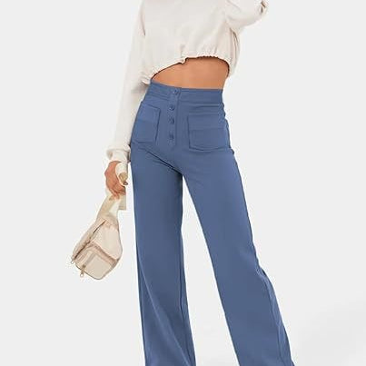 ComfortRise elastische casual broek – hoge taille & rekbaar design