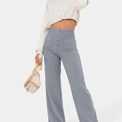 ComfortRise elastische casual broek – hoge taille & rekbaar design