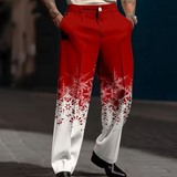 Jolien™ Heren Broek met Sneeuwvlokprint