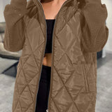 Gloria™ Stijlvolle Donsjas Diamantpatroon