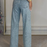 Sabine™ Glitterende damesjeans