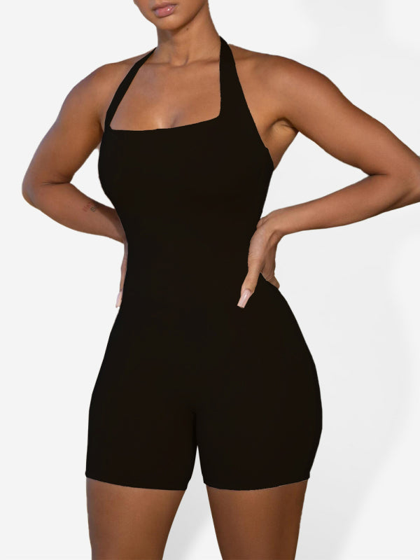 Ava | Halternek-Shorts-Jumpsuit voor Sport & Vrijetijd