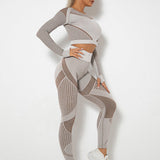 Lea | Naadloos 2-delig Sportset met Structuur-Design