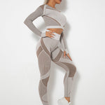Lea | Naadloos 2-delig Sportset met Structuur-Design