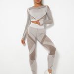 Lea | Naadloos 2-delig Sportset met Structuur-Design