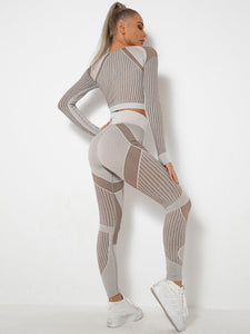 Lea | Naadloos 2-delig Sportset met Structuur-Design