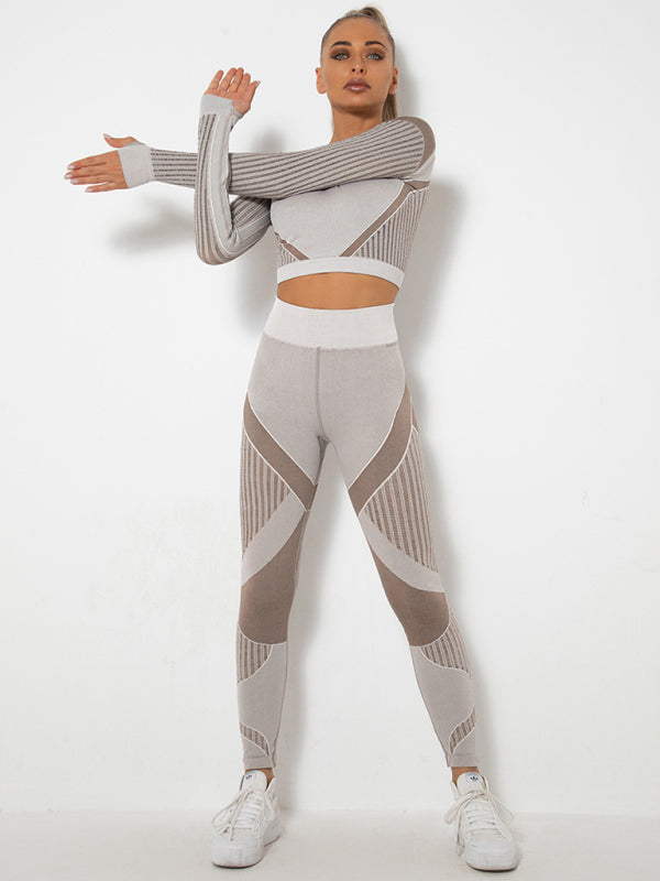 Lea | Naadloos 2-delig Sportset met Structuur-Design