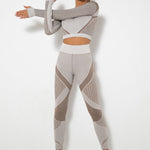 Lea | Naadloos 2-delig Sportset met Structuur-Design
