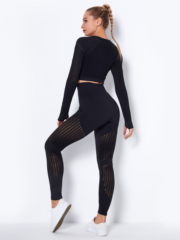 Lea | Naadloos 2-delig Sportset met Structuur-Design