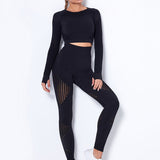 Lea | Naadloos 2-delig Sportset met Structuur-Design