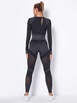 Lea | Naadloos 2-delig Sportset met Structuur-Design