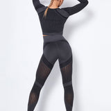 Lea | Naadloos 2-delig Sportset met Structuur-Design