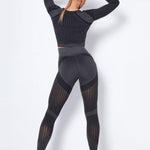 Lea | Naadloos 2-delig Sportset met Structuur-Design