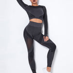 Lea | Naadloos 2-delig Sportset met Structuur-Design
