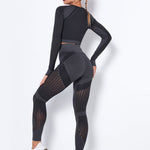 Lea | Naadloos 2-delig Sportset met Structuur-Design