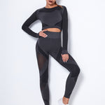 Lea | Naadloos 2-delig Sportset met Structuur-Design
