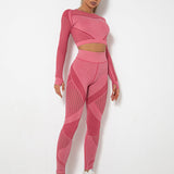 Lea | Naadloos 2-delig Sportset met Structuur-Design